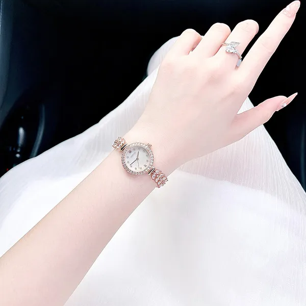 Đồng Hồ Nữ Davena Quartz 61638 Màu Vàng Hồng L