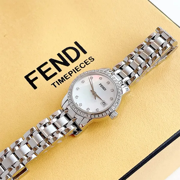 Đồng Hồ Nữ Fendi Classico Diamond F215240DDC Màu Bạc - Đồng hồ - Vua Hàng Hiệu