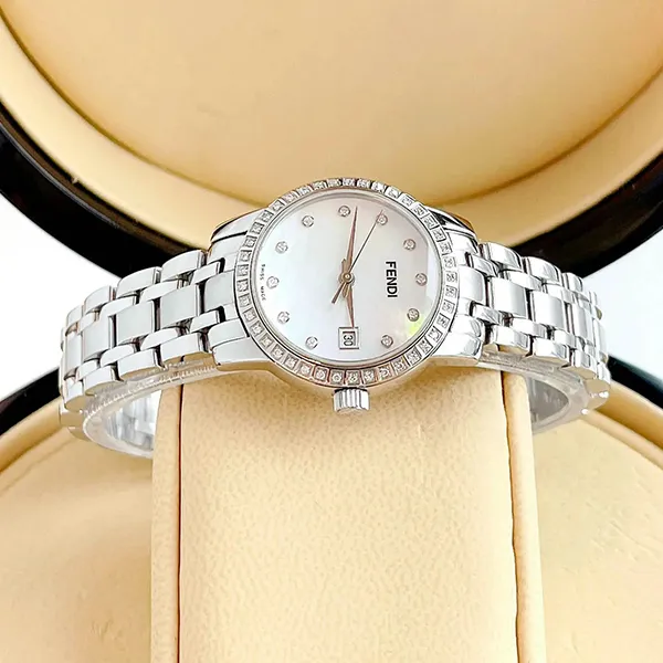 Đồng Hồ Nữ Fendi Classico Diamond F215240DDC Màu Bạc - Đồng hồ - Vua Hàng Hiệu