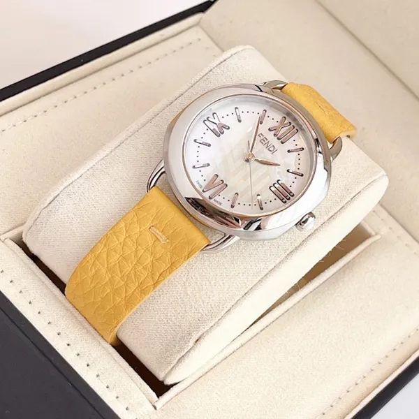 Đồng Hồ Nữ Fendi Selleria Watch Case 36mm F8020345H0LL2-YL Màu Vàng Bạc