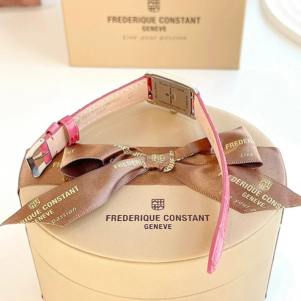 Đồng Hồ Nữ Frederique Constant Quartz FC-200MPWCD16-PR Carrée Pink Ribbon Special Màu Hồng