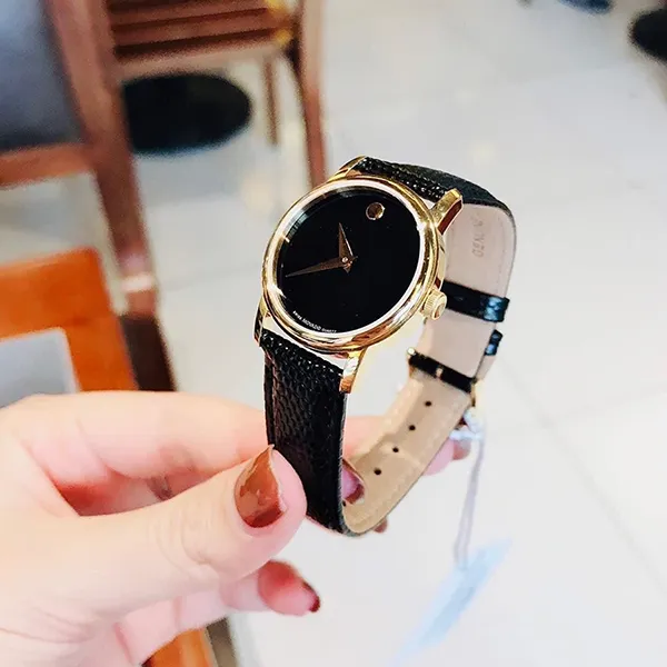 Đồng Hồ Nữ Movado Museum Ladies 2100006 Màu Đen
