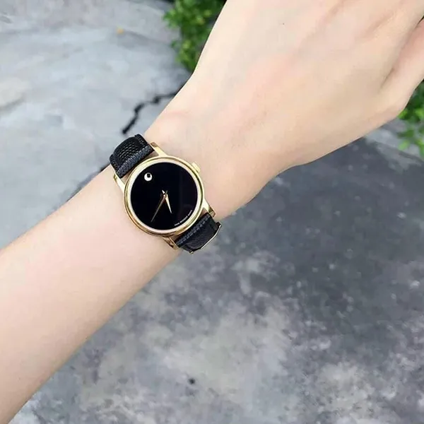 Đồng Hồ Nữ Movado Museum Ladies 2100006 Màu Đen