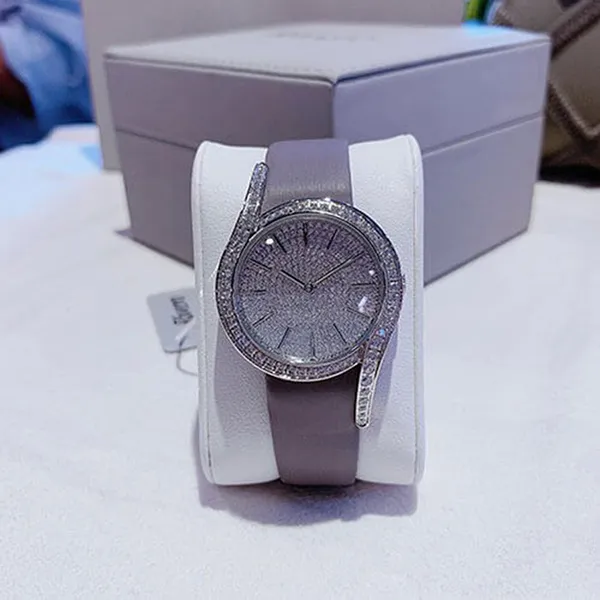 Đồng Hồ Nữ Rivero R9008 Quazt Ladies Watch Màu Xám Bạc