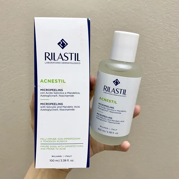 Dung Dịch Hỗ Trợ Tẩy Tế Bào Chết Dành Cho Da Mụn Rilastil Acnestil Micropeeling 100ml