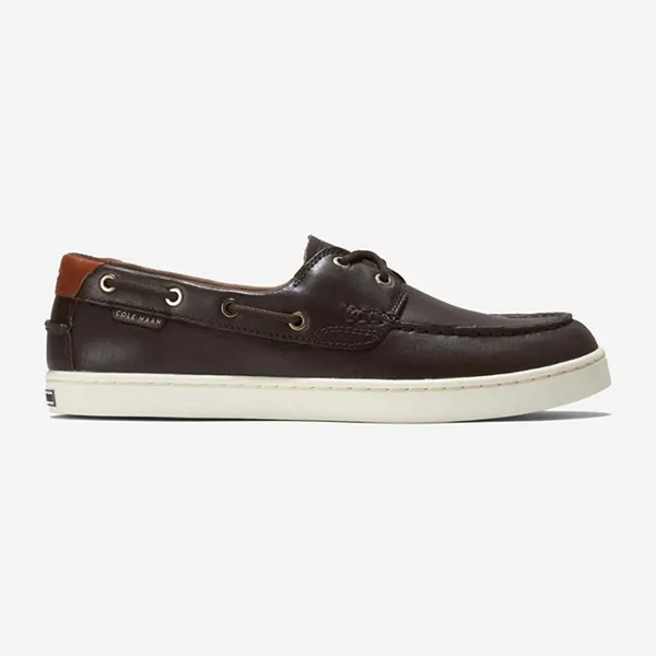 Giày Lười Nam Cole Haan Boat Nantucket Màu Nâu Đậm Size 40
