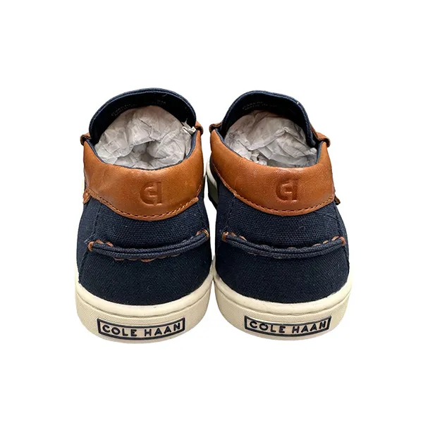 Giày Lười Nam Cole Haan Nantucket Canvas Màu Xanh Navy Size 41