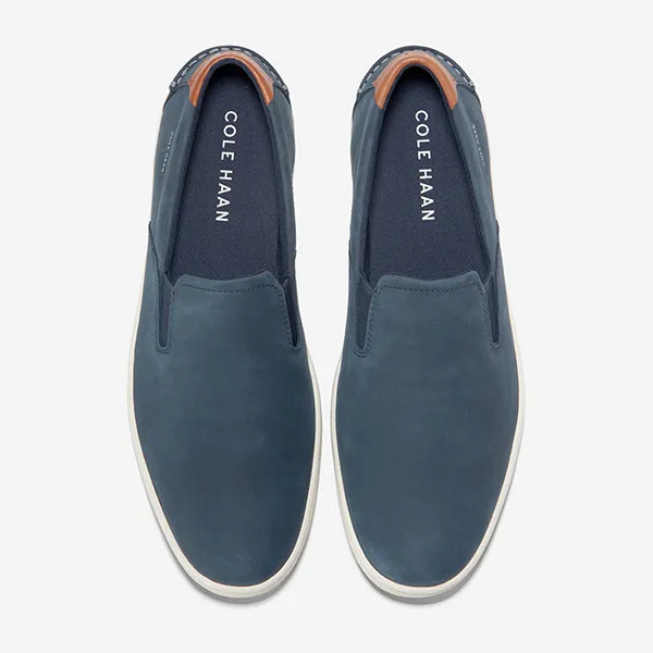 Giày Lười Nam Cole Haan Nantucket Slip-on Màu Xanh Navy Size 40 (Form Ôm)