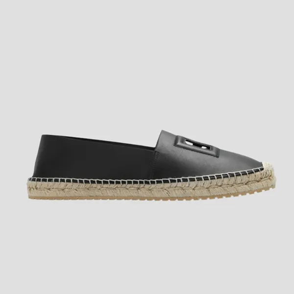 Giày Slip On Nam Dolce & Gabbana D&G Black Leather With Logo A50574 AO602 Màu Đen Size 40 - Giày - Vua Hàng Hiệu