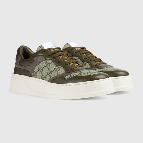 Giày Sneaker Nam Gucci GG Beige Green 669582-UPGA0-3350 Màu Xanh Be Size 40.5 - Giày - Vua Hàng Hiệu