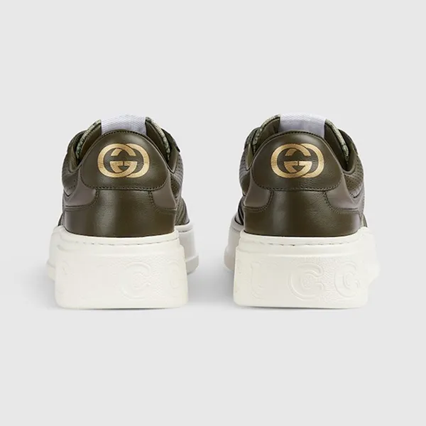 Giày Sneaker Nam Gucci GG Beige Green 669582-UPGA0-3350 Màu Xanh Be Size 40.5 - Giày - Vua Hàng Hiệu