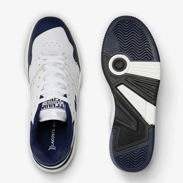Giày Sneaker Nam Lacoste Lineshot Mesh Collar Leather 46SMA0075 Màu Trắng Phối Xanh Navy Size 39.5 - Giày - Vua Hàng Hiệu