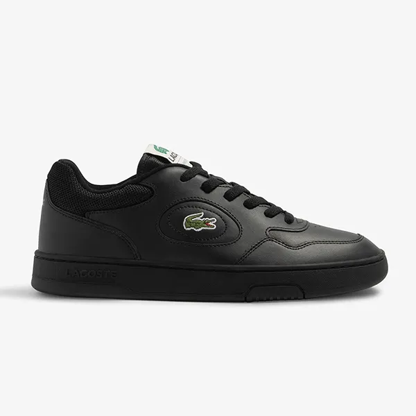 Giày Sneaker Nam Lacoste Men's Lineset Leather 46SMA0045 02H Màu Đen Size 40 - Giày - Vua Hàng Hiệu