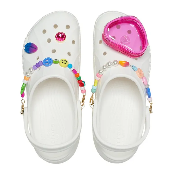 Giày Sục Nữ Crocs Women's Baya Platform Midsummer Festival Clog Màu Trắng Size 38 - Giày - Vua Hàng Hiệu