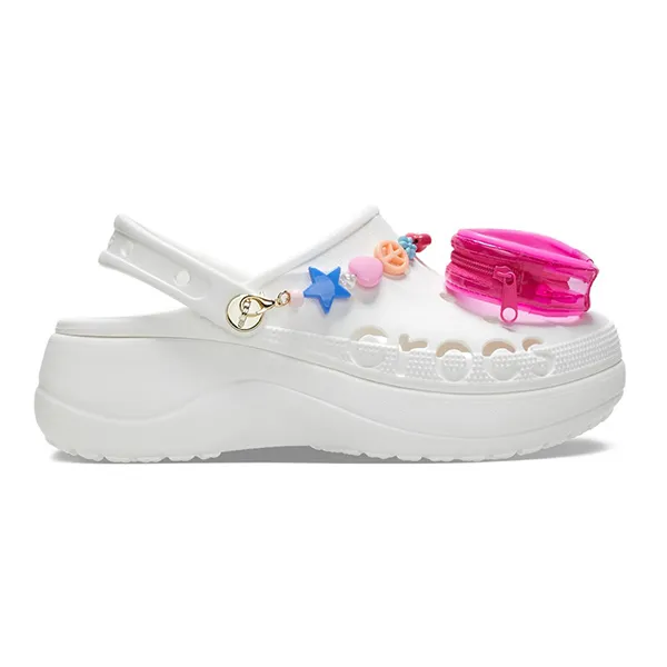 Giày Sục Nữ Crocs Women's Baya Platform Midsummer Festival Clog Màu Trắng Size 38 - Giày - Vua Hàng Hiệu