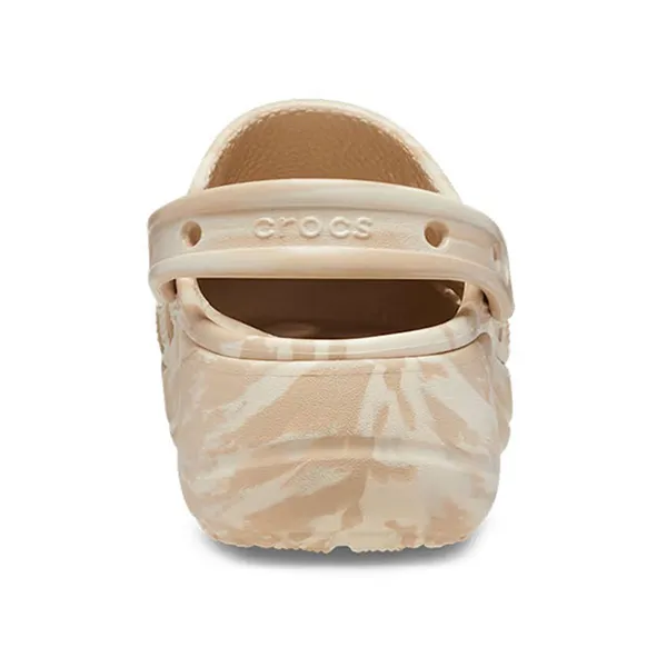 Giày Sục Nữ Crocs Women's Baya Platform Marbled Charm Clog Màu Nâu Be Size 36