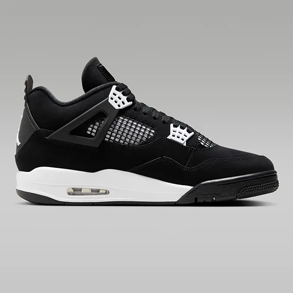 Giày Thể Thao Nam Nike Air Jordan 4 Retro White Thunder FQ8138-103 Màu Đen Size 41 - Giày - Vua Hàng Hiệu