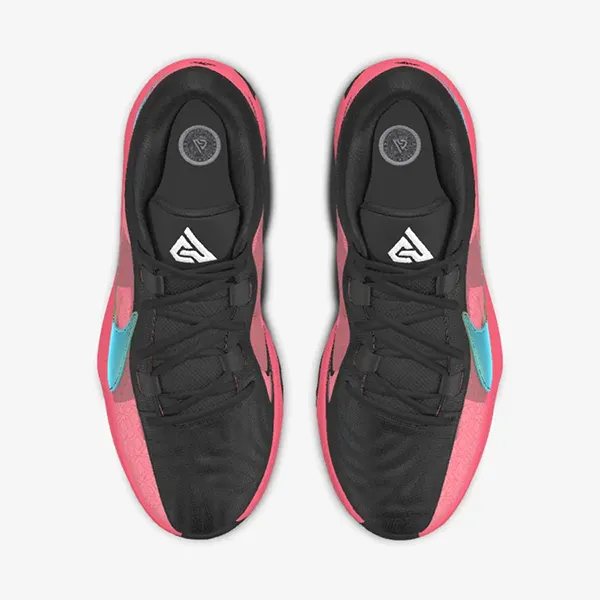 Giày Thể Thao Nike Giannis Freak 5 By You Custom Basketball Shoes HF0004-900 Màu Hồng Đen Size 36