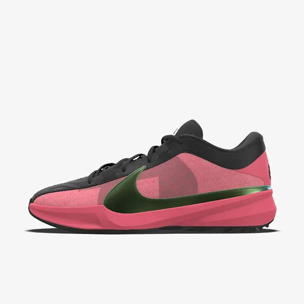 Giày Thể Thao Nike Giannis Freak 5 By You Custom Basketball Shoes HF0004-900 Màu Hồng Đen Size 36