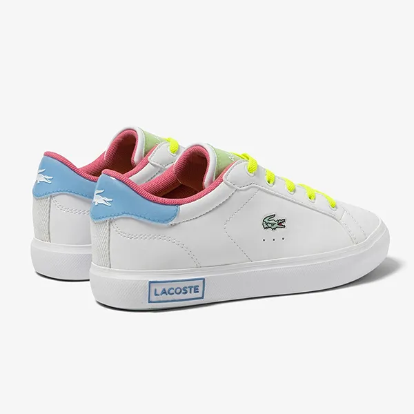 Giày Thể Thao Nữ Lacoste Powercourt Synthetic Colour Pop Trainers 45SUC0013-00-082 Màu Trắng Size 35.5 - Giày - Vua Hàng Hiệu