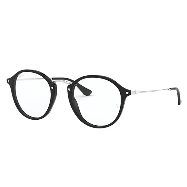 Gọng Kính Unisex Rayban 0RX2447VF_200049.I Màu Đen - Bạc - Kính mắt - Vua Hàng Hiệu