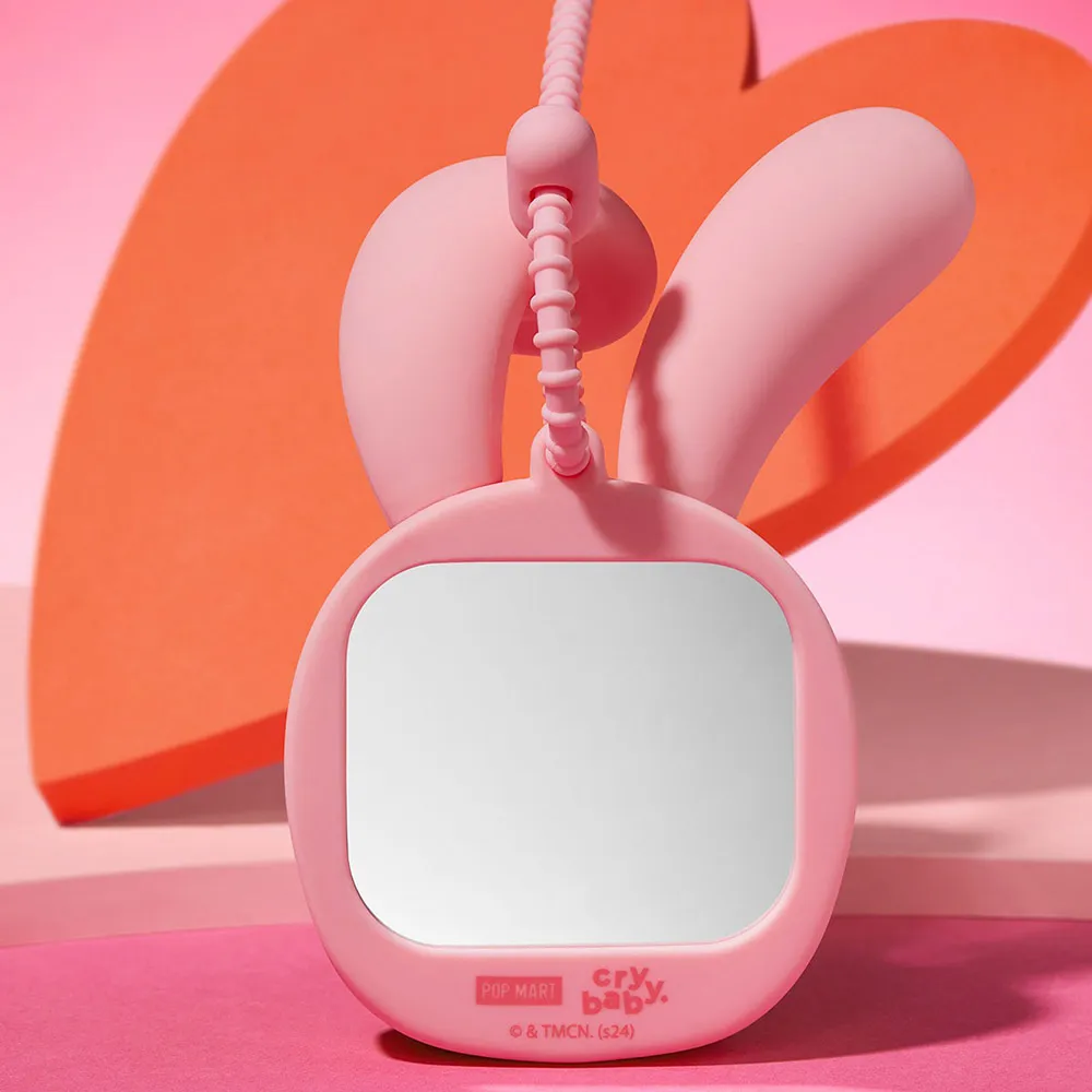 Gương Trang Điểm Nữ Pop Mart Crybaby x Powerpuff Girls Series-Mirror Pendant Màu Hồng - Phụ kiện - Vua Hàng Hiệu