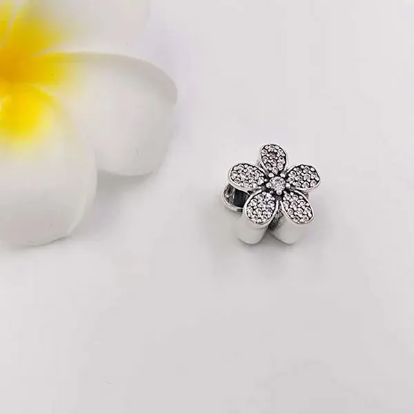Hạt Vòng Charm Pandora Dazzling Daisy Charm 791480CZ Màu Bạc