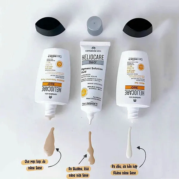 Kem Chống Nắng Heliocare 360 Mineral Tolerance Fluid SPF 50, 50ml - Kem chống nắng - Vua Hàng Hiệu