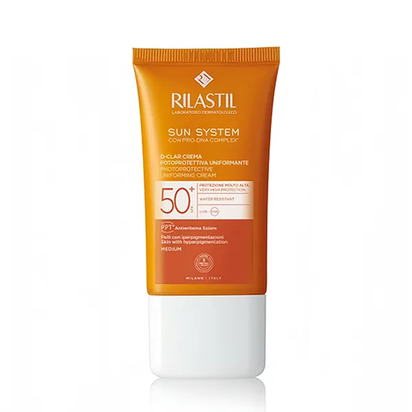 Kem Chống Nắng Vùng Da Mặt Rilastil Sun System Ppt D-Clar Medium SPF50+, 40ml - Kem chống nắng - Vua Hàng Hiệu