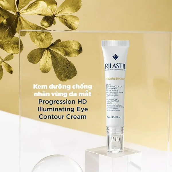 Kem Dưỡng Mắt Hỗ Trợ Giảm Nhăn Rilastil Progression HD Illuminating Eye Contour Cream 15ml