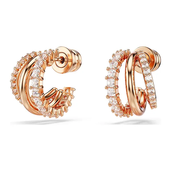 Khuyên Tai Nữ Swarovski Rose Gold Tone Hyperbola Earrings 5698702 Màu Vàng Hồng