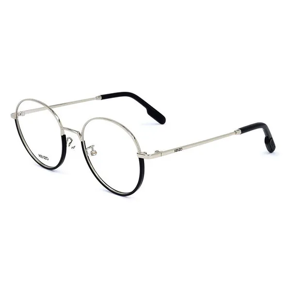 Kính Mắt Cận Kenzo Eyeglasses KZ50087U 032 Màu Đen - Bạc