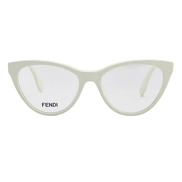 Kính Mắt Cận Nữ Fendi Demo Cat Eye Ladies Eyeglasses FE50017I 025 Màu Trắng Sữa - Kính mắt - Vua Hàng Hiệu