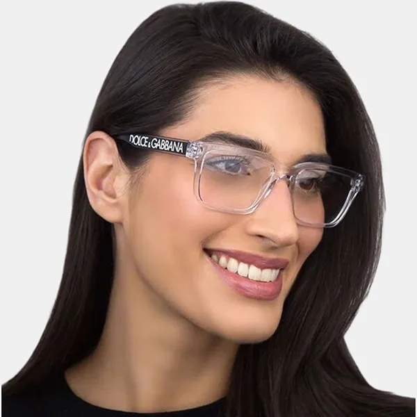 Kính Mắt Cận Unisex Dolce & Gabbana D&G DG5102-3133 Màu Trong Suốt/ Đen Size 53