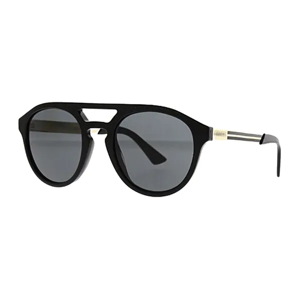 Kính Mát Nam Gucci GG0689S 001 Màu Đen Vàng Gold