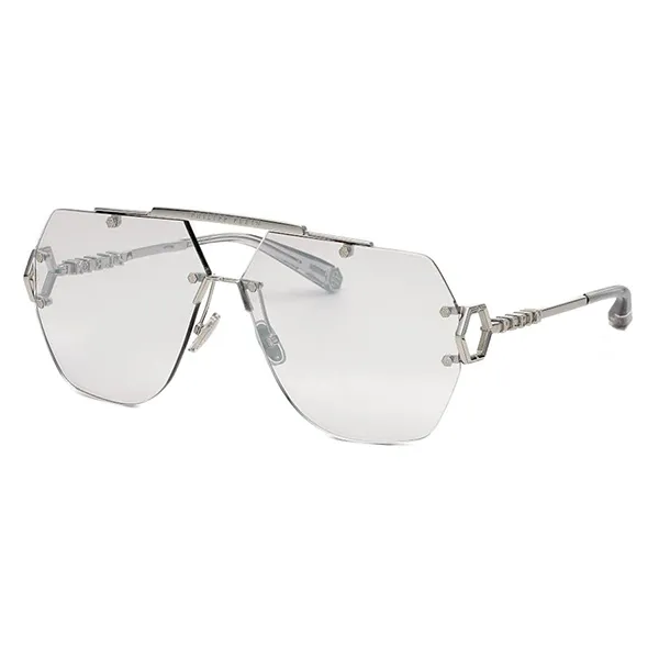 Kính Mát Nam Philipp Plein Sunglasses Irregular SPP111 579F Màu Bạc
