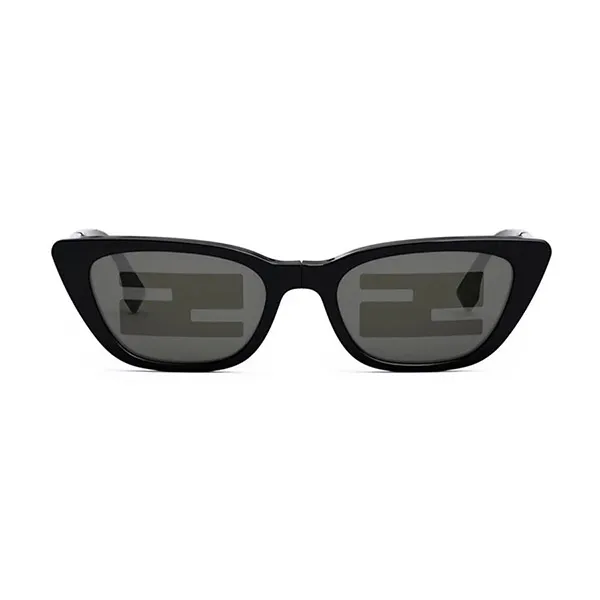 Kính Mát Nữ Fendi Black Cat Eye Sunglasses FEN SUN FE40089I 01C Màu Đen