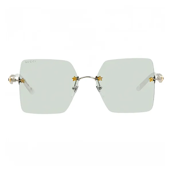 Kính Mát Nữ Gucci GG0644S 002 Màu Trắng - Xanh