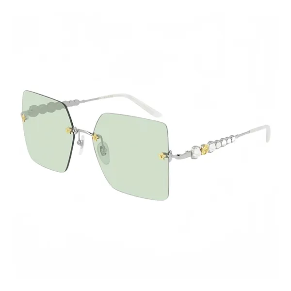 Kính Mát Nữ Gucci GG0644S 002 Màu Trắng - Xanh