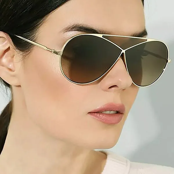 Kính Mát Unisex Loewe Sunglasses LW40010U 33K Màu Vàng