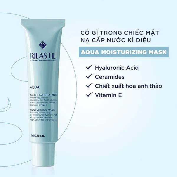 Mặt Nạ Dưỡng Ẩm Rilastil Aqua Moisturizing Mask 75ml