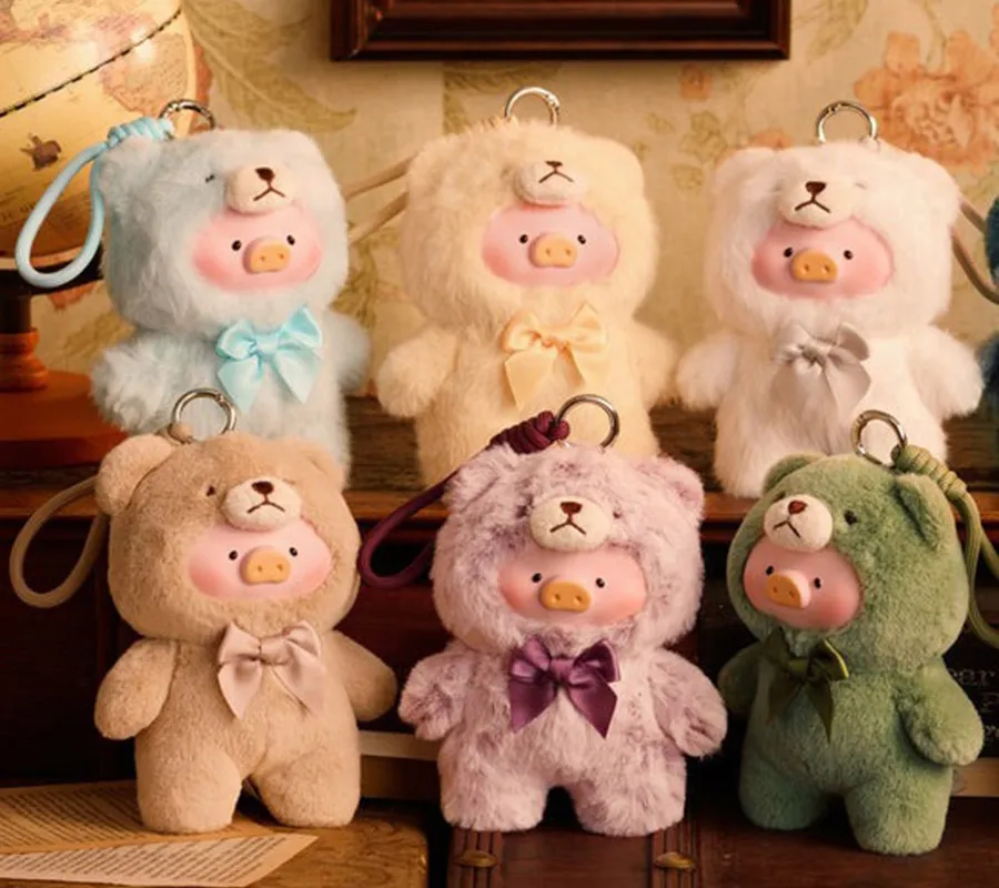 Móc Khóa Gấu Bông ToyZeroPlus Teddy Lulu The Piggy Màu Nâu
