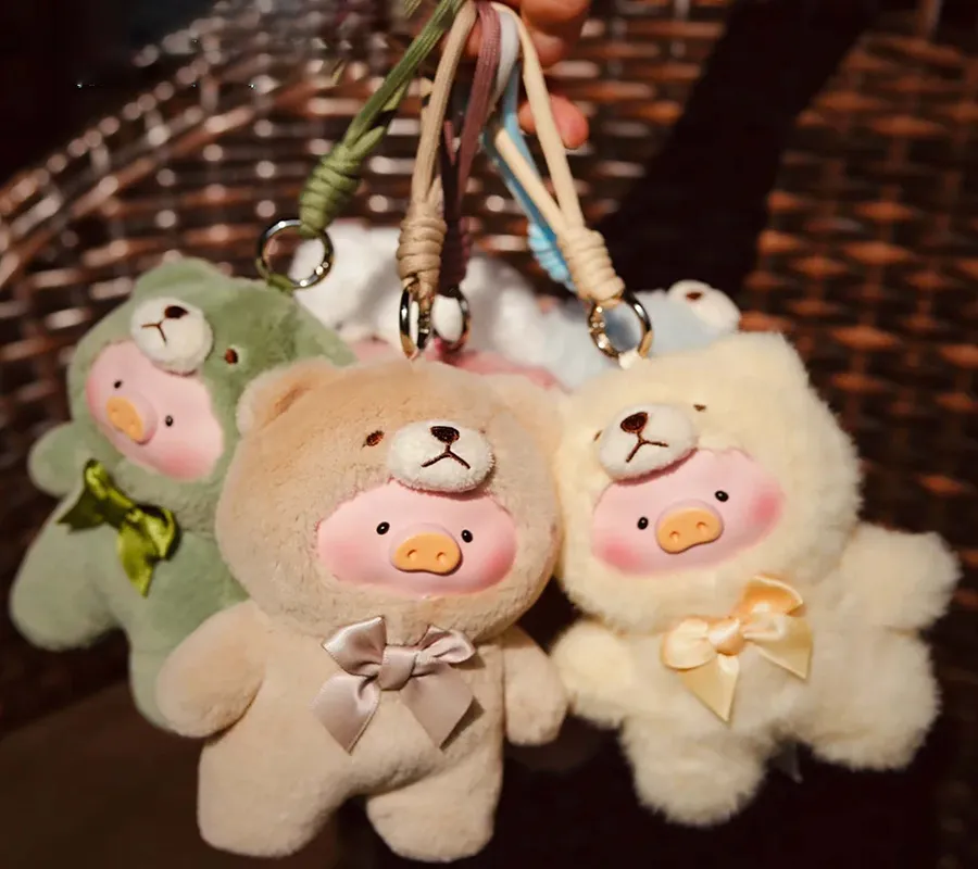 Móc Khóa Gấu Bông ToyZeroPlus Teddy Lulu The Piggy Màu Nâu