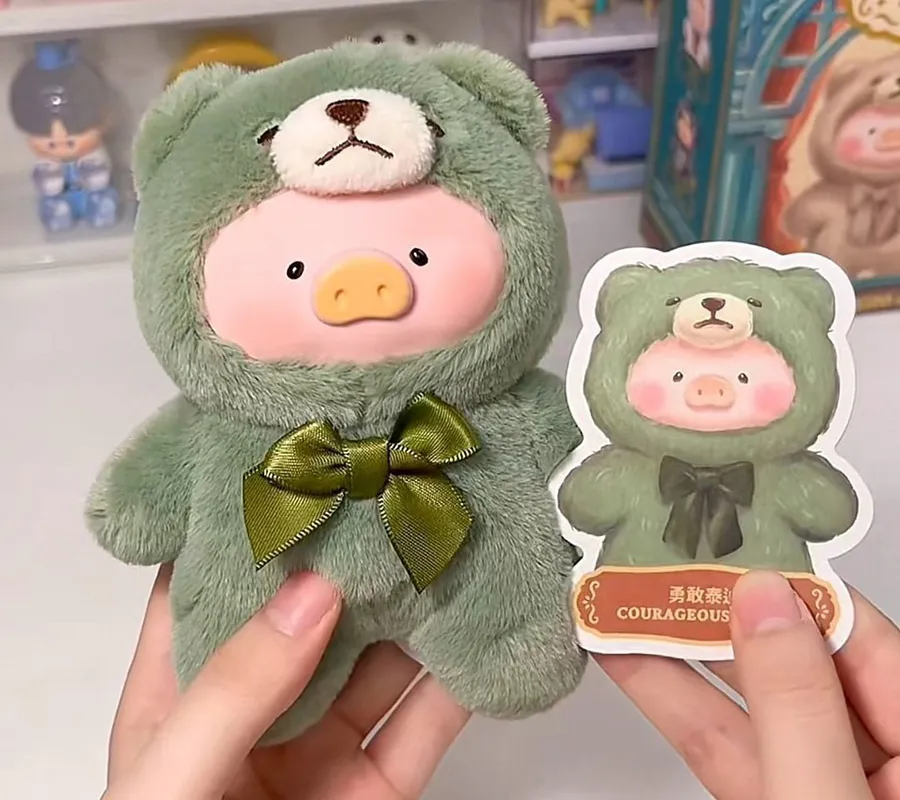 Móc Khóa Gấu Bông ToyZeroPlus Teddy Lulu The Piggy Màu Xanh Lá