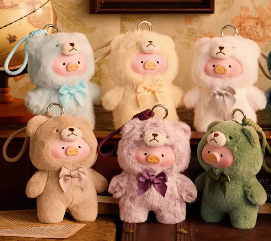 Móc Khóa Gấu Bông ToyZeroPlus Teddy Lulu The Piggy Màu Xanh Lá