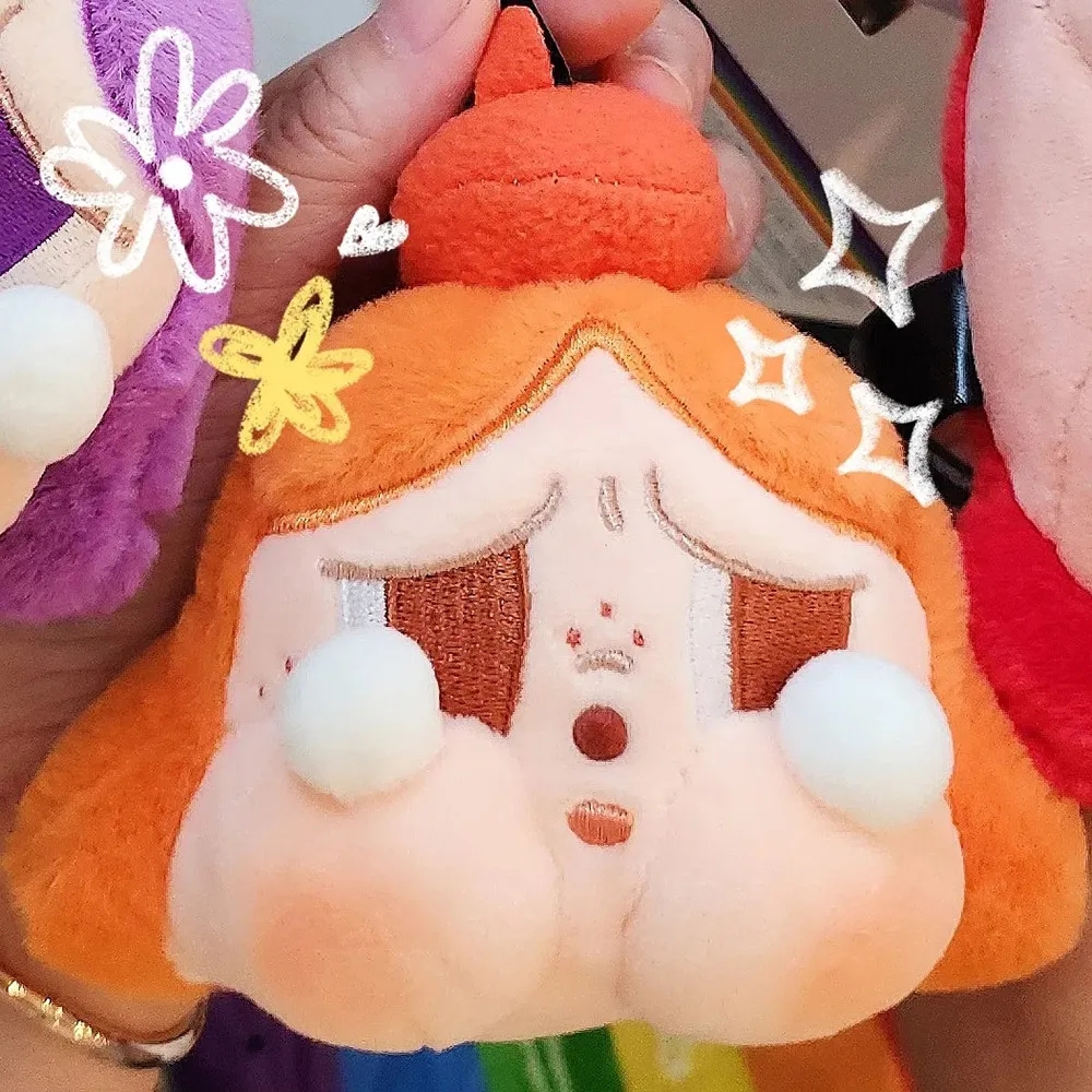Móc Khóa Pop Mart Crybaby Cheer Up, Baby! Series-Plush Pendant Blind Box Màu Cam
