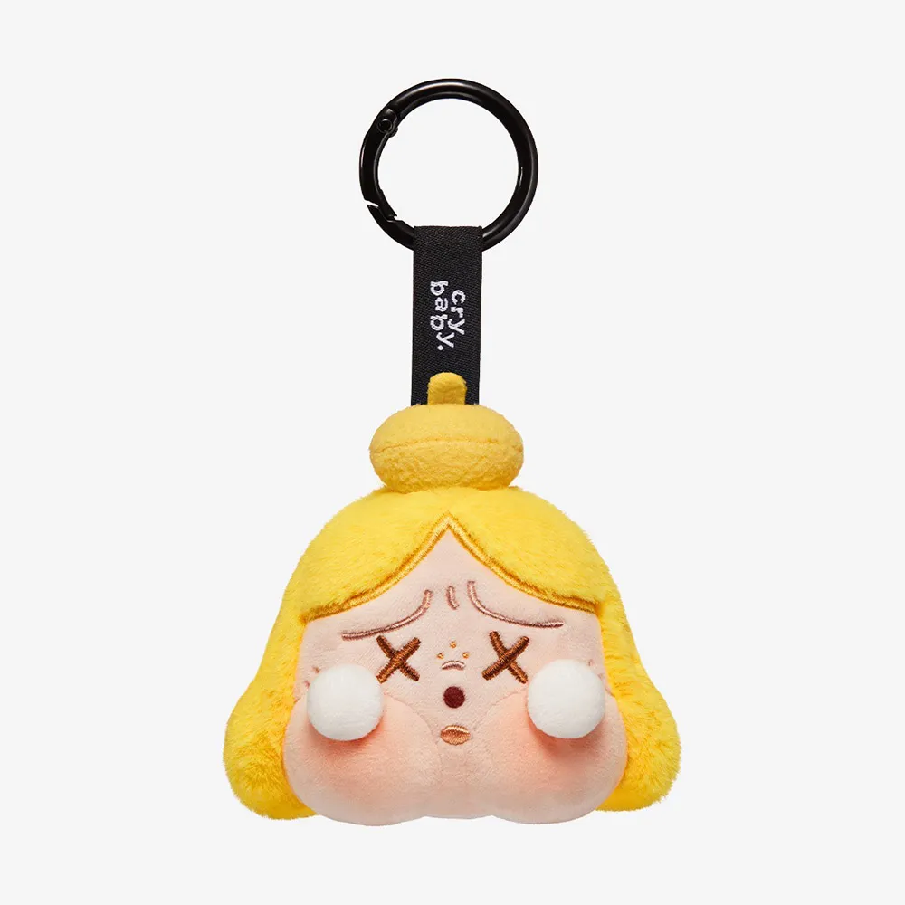 Móc Khóa Pop Mart Crybaby Cheer Up, Baby! Series-Plush Pendant Blind Box Màu Vàng