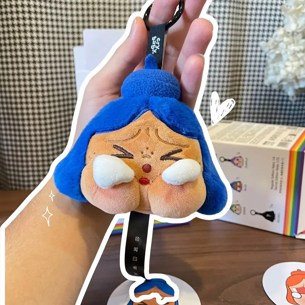 Móc Khóa Pop Mart Crybaby Cheer Up, Baby! Series-Plush Pendant Blind Box Màu Xanh Blue