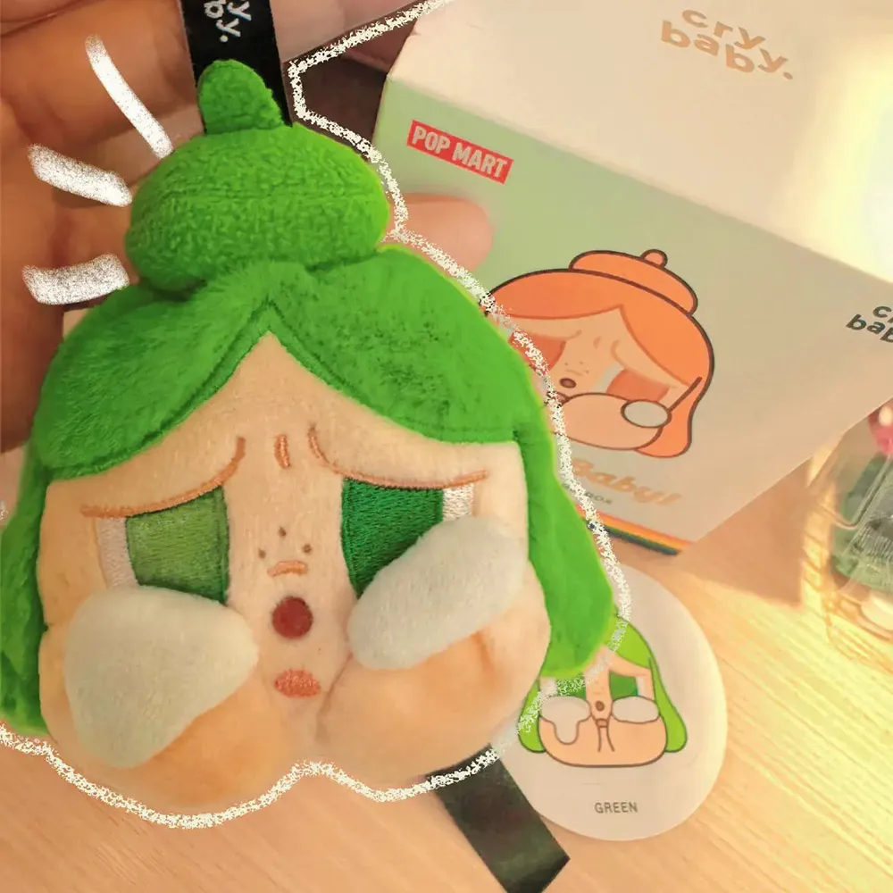 Móc Khóa Pop Mart Crybaby Cheer Up, Baby! Series-Plush Pendant Blind Box Màu Xanh Green - Phụ kiện - Vua Hàng Hiệu