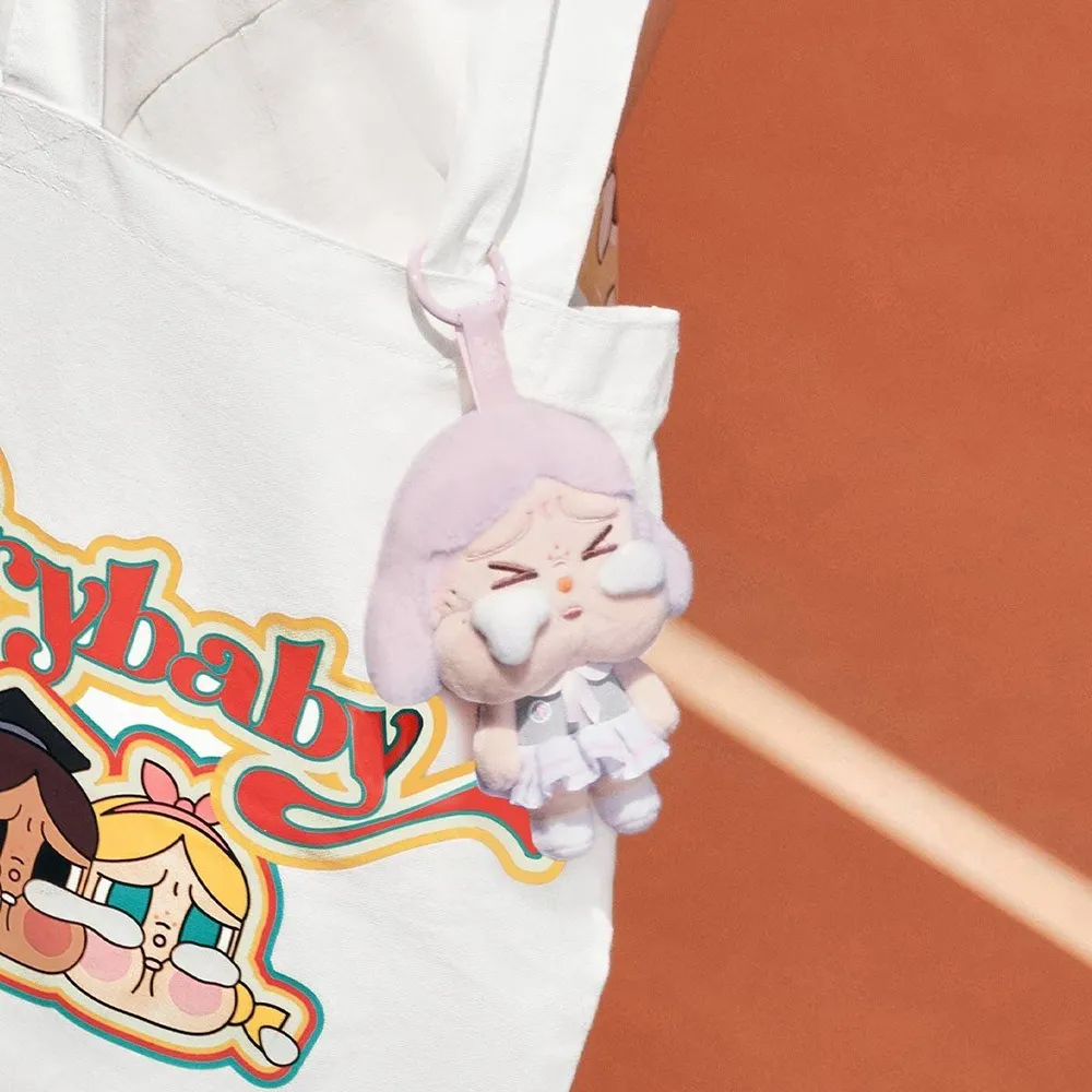 Móc Khóa Pop Mart Crybaby Sunset Concert Series-Plush Pendant Blind Box Màu Hồng - Xám